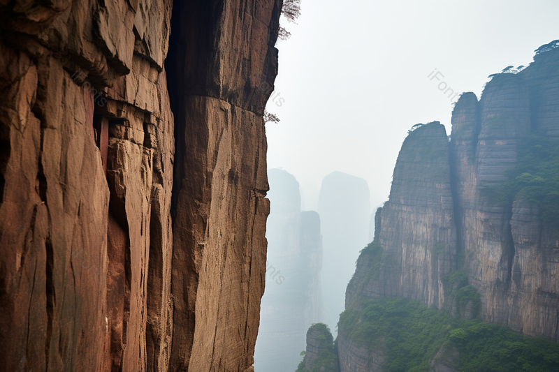 壮丽河南新乡万仙山的悬崖峭壁,高清,摄影图,摄影图片,图片大全,摄影图免费下载